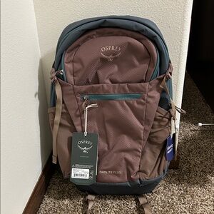 Osprey Daylite Plus Unisex Backpack - Brown and Blue